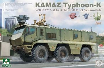 Kamaz Typhoon-K w/RP-377VM1 & Arbalet-DM RCWS Module2in1 · TAK 2173 ·  Takom · 1:35