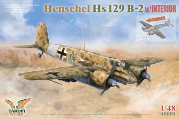Henschel Hs 129 B-2 w/Interior + Bonus Clear Parts · TAK 48001 · Takom · 1:48 Henschel Hs 129 B-2 w/Interior + Bonus Clear Parts · TAK 48001 · Takom · 1:48