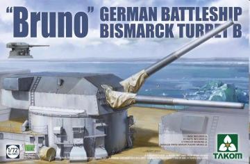 Turm B Bruno - German Battleship Bismarck &middot; TAK 5012 &middot;  Takom &middot; 1:72