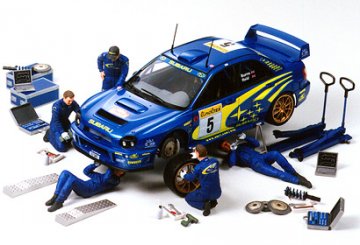 Figuren-Set Rally Mechaniker (5) · TA 24266 ·  Tamiya · 1:24