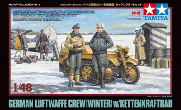 Dt. Fig.-Set Luftwaffe (5) Winter mit Kettenkrad · TA 32412 ·  Tamiya · 1:48
