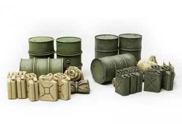 WWII Diorama-Set Fsser&Kanister · TA 32510 ·  Tamiya · 1:48