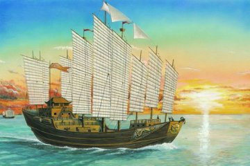 Chinesische Dschunke Chengho 1405-1430 · TRU 01202 ·  Trumpeter · 1:60