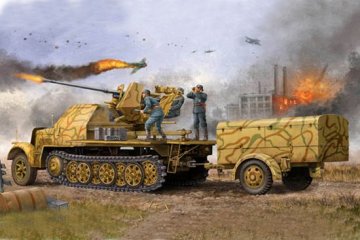 German 3,7cm Flak 37 auf Selbstfahrlafette Sd.Kfz. 7/2 late version · TRU 01526 ·  Trumpeter · 1:35