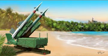 Soviet 5P71 Launcher with 5V27 Missile Pechora (SA-3B Goa) Rounds Loaded &middot; TRU 02353 &middot;  Trumpeter &middot; 1:35
