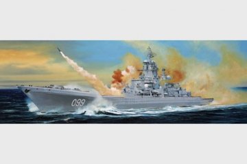 Russian battle cruiser Pyotr Velikiy Ex-Yuki Andropov · TRU 04522 ·  Trumpeter · 1:350