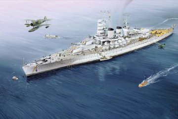 Italian Navy Battleship RN V.Veneto 1940 &middot; TRU 05779 &middot;  Trumpeter &middot; 1:700