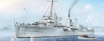 German Zerstrer Z-7, 1942 · TRU 05793 ·  Trumpeter · 1:700