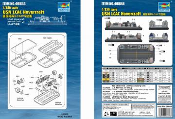 USN LCAC Hovercraft · TRU 06644 ·  Trumpeter · 1:350