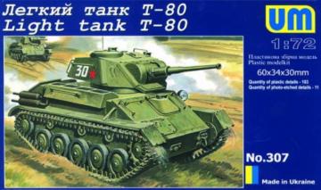 Light Tank T-80 &middot; UM 307 &middot;  Unimodels &middot; 1:72