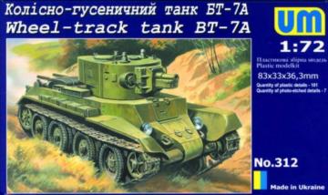 Wheel-Track tank BT-7A &middot; UM 312 &middot;  Unimodels &middot; 1:72