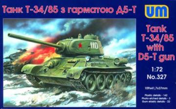 T-34/85 with D5-T gun · UM 327 · Unimodels · 1:72 T-34/85 with D5-T gun · UM 327 · Unimodels · 1:72