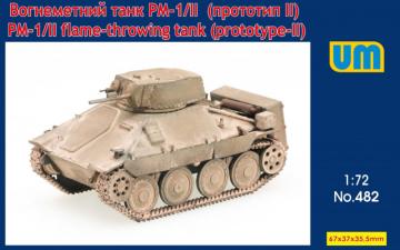 PM-1/II flame-throwing tank on Hetzer chassis · UM 482 ·  Unimodels · 1:72