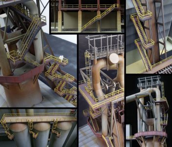 Hochofen Treppen und Gelnder · WAL 2965 ·  Walthers · H0