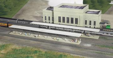berdachter Bahnsteig · WAL 3258 ·  Walthers · N