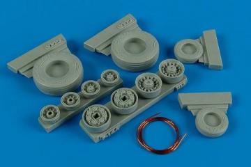 F-14A Tomcat weighted wheels · WHL 148001 · Wheelliant · 1:48 F-14A Tomcat weighted wheels · WHL 148001 · Wheelliant · 1:48