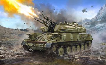 ZSU-23-4M SHILKA Sov. anti aircraft · ZV 3635 ·  Zvezda · 1:35