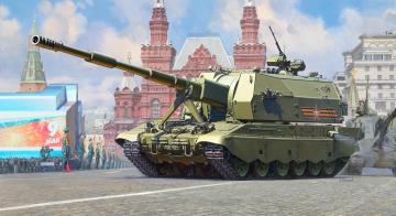  2S35 Koalitsiya-SV Russian self-propelled howitzer · ZV 3677 ·  Zvezda · 1:35