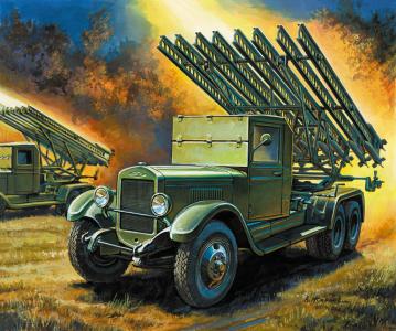 WWII Wargame AddOn Sov. Katyusha &middot; ZV 6128 &middot;  Zvezda &middot; 1:100