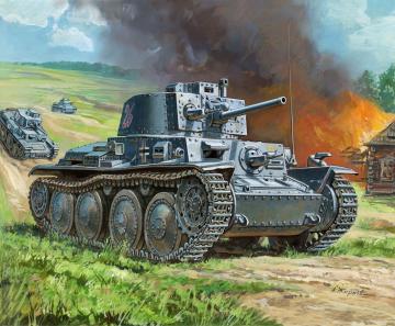 WWII Wargame AddOn Dt. Panzer 38t · ZV 6130 · Zvezda · 1:100 WWII Wargame AddOn Dt. Panzer 38t · ZV 6130 · Zvezda · 1:100