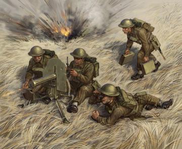 Brit.Maschinengewehr m.Crew 1939-42 · ZV 6167 ·  Zvezda · 1:72 Brit.Maschinengewehr m.Crew 1939-42 · ZV 6167 ·  Zvezda · 1:72