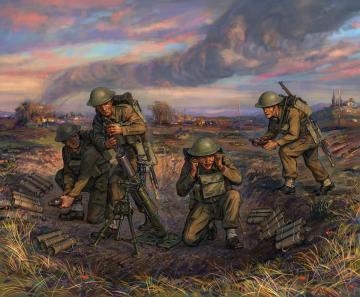 Britischer Mrser mit Crew 1939-42 · ZV 6168 ·  Zvezda · 1:72