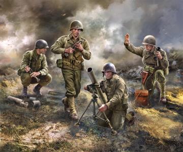 US 81 mm Mrser mit Besatzung · ZV 6287 ·  Zvezda · 1:100