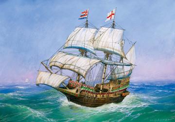Englische Galeone Golden Hind &middot; ZV 6509 &middot;  Zvezda &middot; 1:350