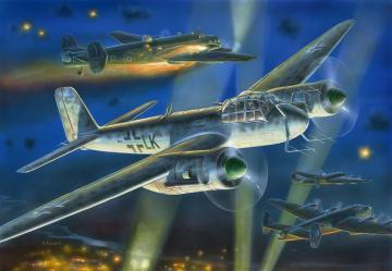 WWII Deutscher Nachtjger Junkers JU 88 G6 · ZV 7269 ·  Zvezda · 1:72