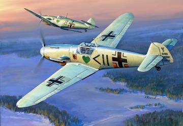 Messerschmitt Bf 109 F-2 · ZV 7302 ·  Zvezda · 1:72 Messerschmitt Bf 109 F-2 · ZV 7302 ·  Zvezda · 1:72