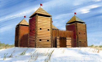 Medieval Fortress (Wooden) · ZV 8501 ·  Zvezda · 1:72