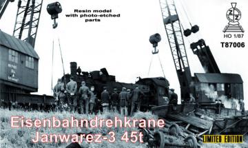 Eisenbahndrehkrane Janwarez-3 45t · ZZ T87006 ·  ZZ Modell · 1:87