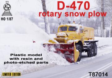 D-470 rotary snow plow · ZZ T87014 ·  ZZ Modell · 1:87
