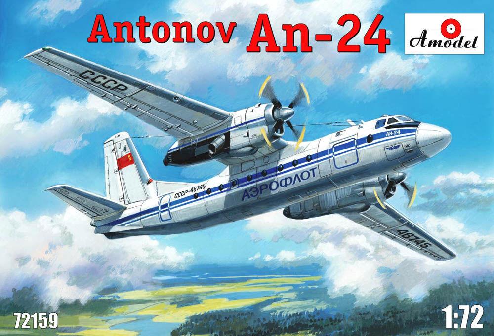 Civil günstig Kaufen-Antonov An-24 civil aircraft. Antonov An-24 civil aircraft <![CDATA[A-Model / AMO72159 / 1:72]]>. 