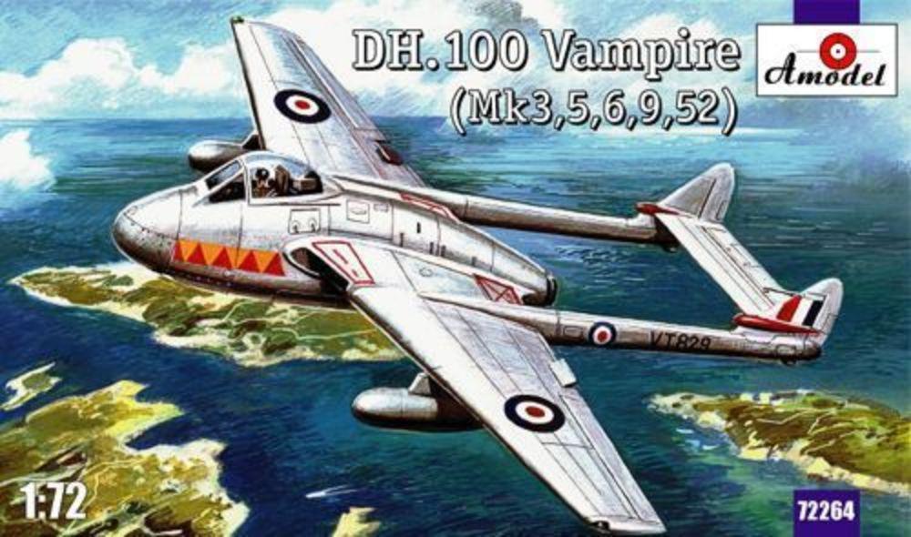 DH Vampire günstig Kaufen-de Havilland DH.100 Vampire. de Havilland DH.100 Vampire <![CDATA[A-Model / AMO72264 / 1:72]]>. 