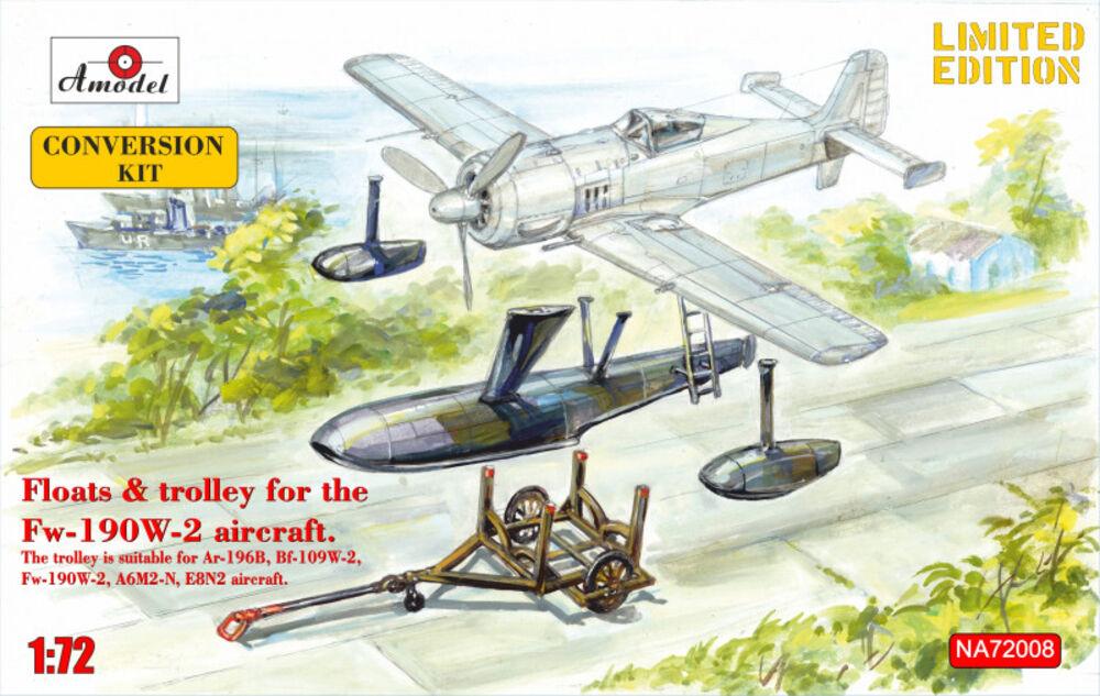 Floats & Trolley for Fw-190W-2 Fighter