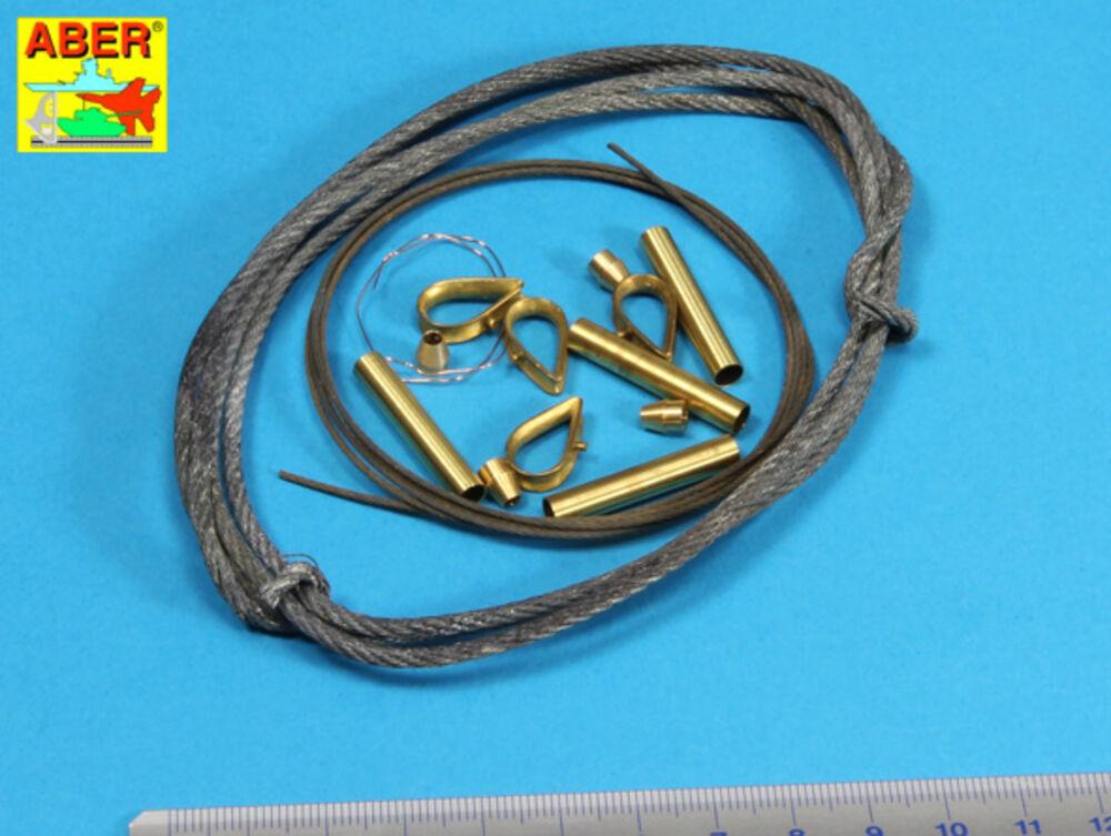 Tow cables & track cable with brackets used on Tiger I  King Tiger & Panther