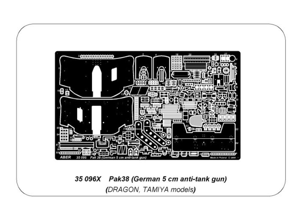 German A/T Gun PAK 38 (only plate)