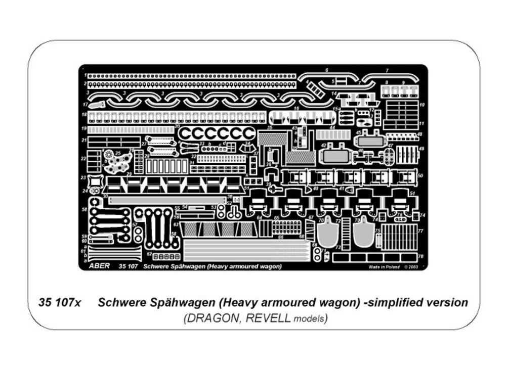 Schwere Spähwagen (Heavy armoured wagon) – simplified version