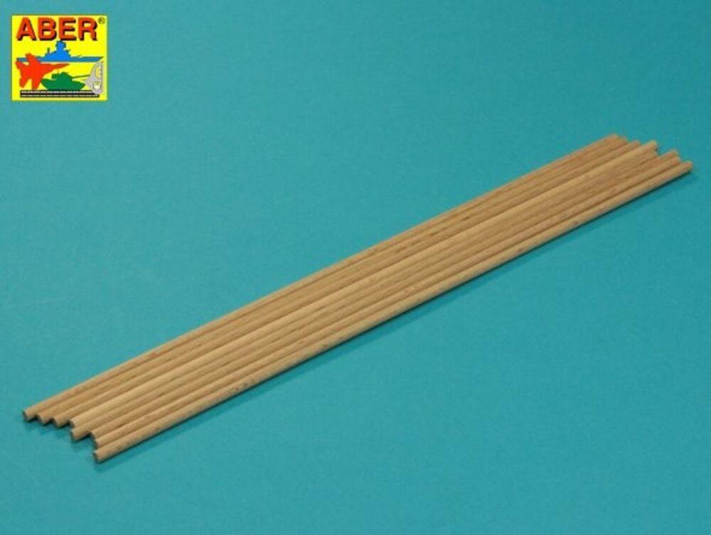 Wood round rods 4mm length 250mm x 8 pcs.