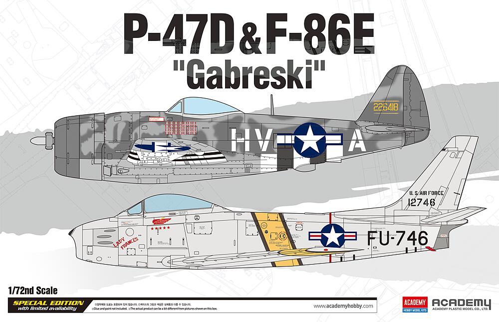 mit 25 günstig Kaufen-P-47D & F-86E ´GABRESKI´ Limited Edition. P-47D & F-86E ´GABRESKI´ Limited Edition <![CDATA[Academy Plastic Model / 12530 / 1:72]]>. 