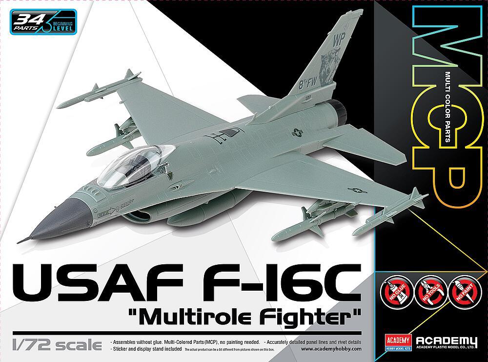 MC 4 günstig Kaufen-USAF F-16C Multirole Fighter (MCP). USAF F-16C Multirole Fighter (MCP) <![CDATA[Academy Plastic Model / 12541 / 1:72]]>. 