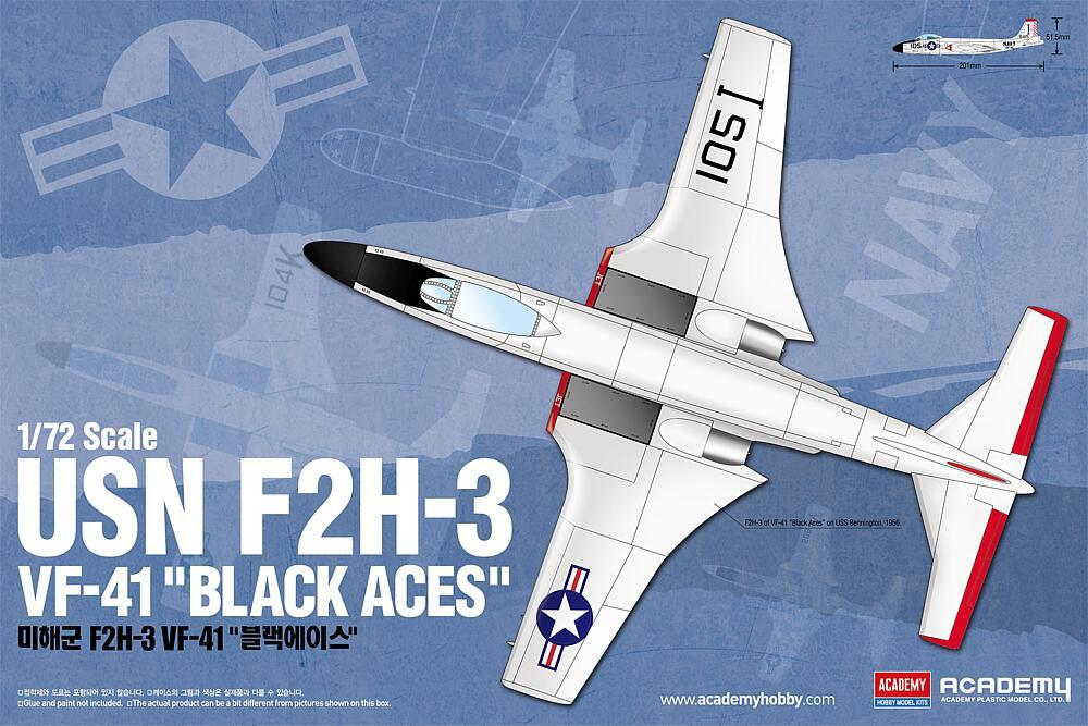 Black Plastic günstig Kaufen-USN F2H-3 - VF-41 Black Aces. USN F2H-3 - VF-41 Black Aces <![CDATA[Academy Plastic Model / 12548 / 1:72]]>. 