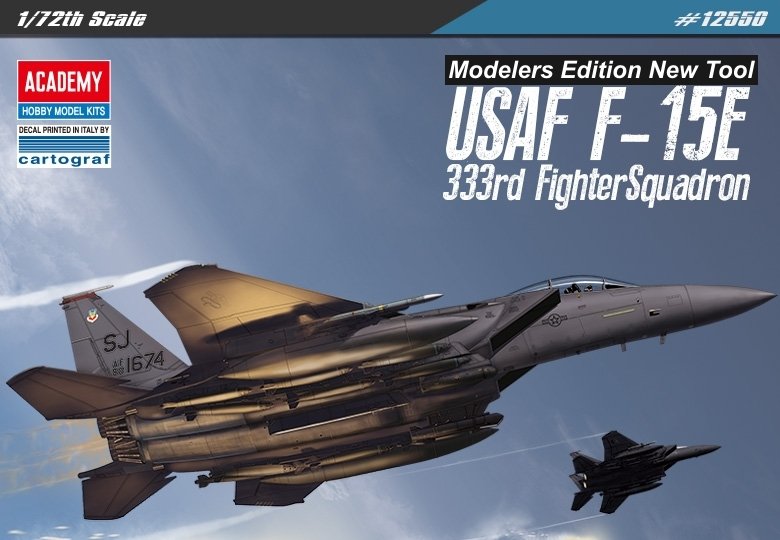 12 Quad günstig Kaufen-USAF F-15E - 333th Fighters Squadron - Modellers Edition. USAF F-15E - 333th Fighters Squadron - Modellers Edition <![CDATA[Academy Plastic Model / 12550 / 1:72]]>. 