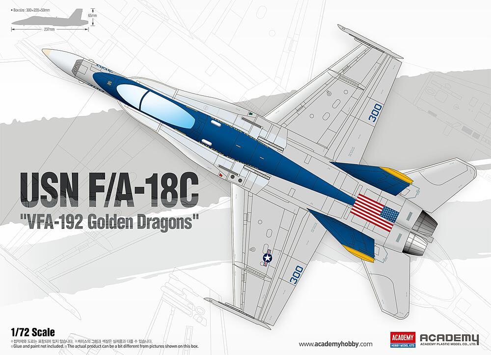 Wandtattoo,Golden günstig Kaufen-USN F/A-18C VFA-192 Golden Dragons. USN F/A-18C VFA-192 Golden Dragons <![CDATA[Academy Plastic Model / 12564 / 1:72]]>. 