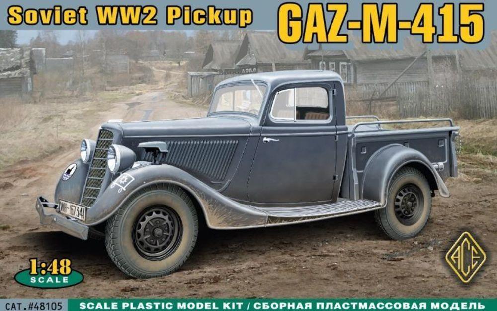 Soviet  günstig Kaufen-WWII Soviet pick-up GAZ-M-415. WWII Soviet pick-up GAZ-M-415 <![CDATA[ACE / ACE48105 / 1:48]]>. 