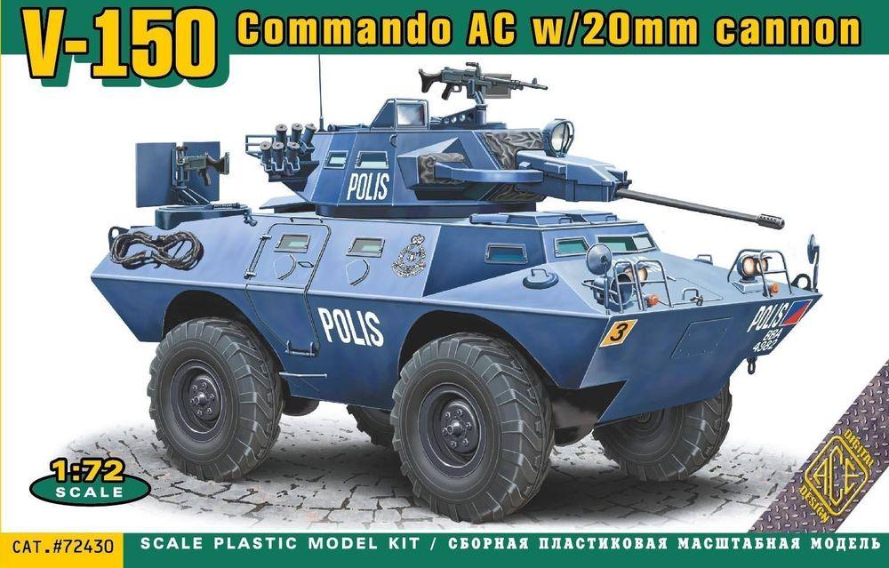 Commando günstig Kaufen-V-150 Commando AC w/20mm cannon. V-150 Commando AC w/20mm cannon <![CDATA[ACE / ACE72430 / 1:72]]>. 