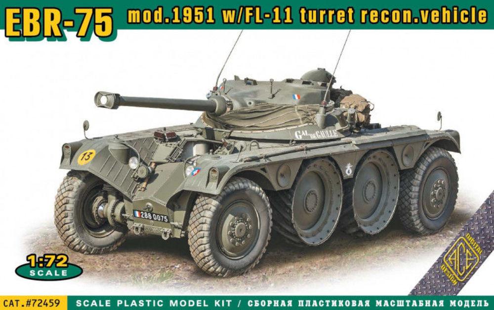 RECON günstig Kaufen-EBR-75 mod.1951 w/FL-11 turret recon. vehicle. EBR-75 mod.1951 w/FL-11 turret recon. vehicle <![CDATA[ACE / 72459 / 1:72]]>. 