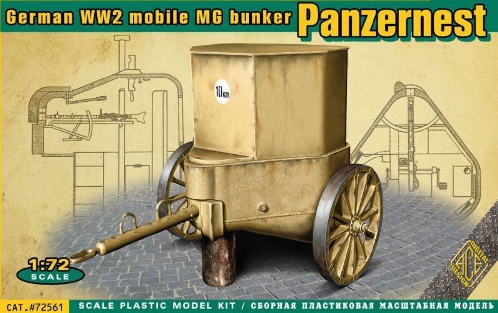 E72 E günstig Kaufen-WWII German mobile MG bunker Panzernest. WWII German mobile MG bunker Panzernest <![CDATA[ACE / ACE72561 / 1:72]]>. 