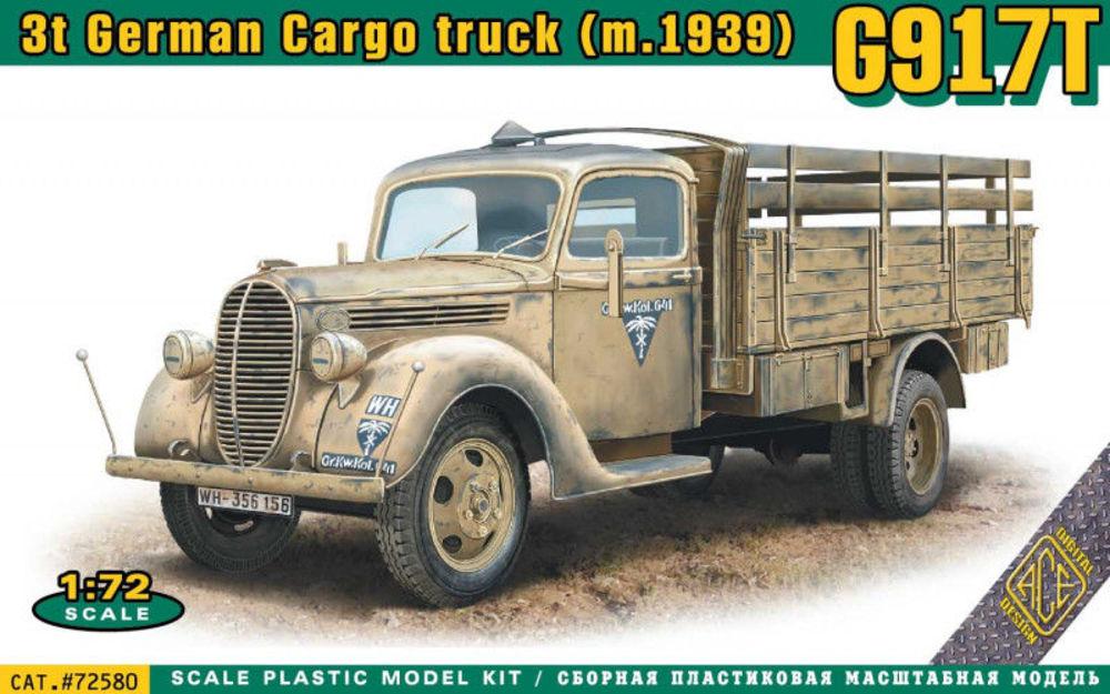 German cargo günstig Kaufen-G917T 3t German Cargo truck (mod.1939). G917T 3t German Cargo truck (mod.1939) <![CDATA[ACE / 72580 / 1:72]]>. 